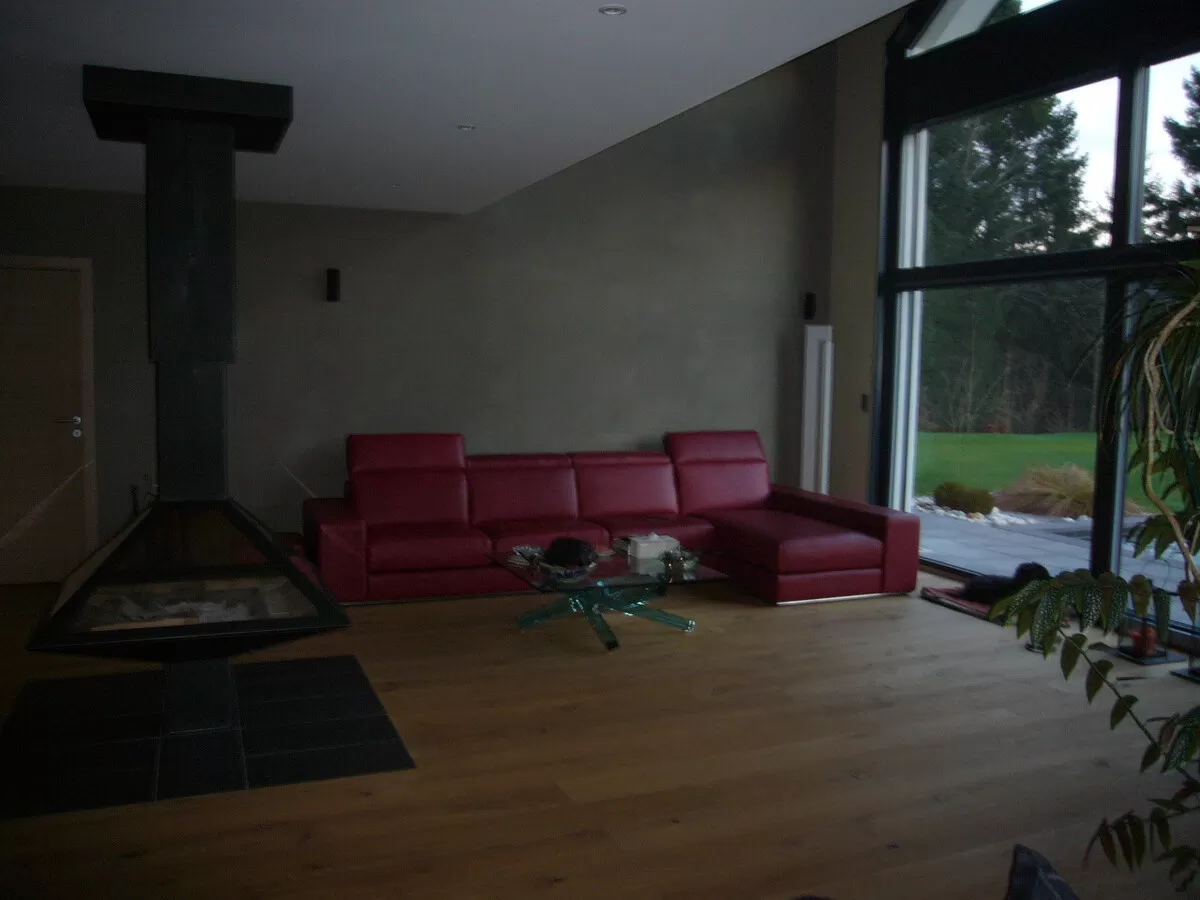 Κόκκινος δερμάτινος καναπές Aramis